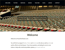 Tablet Screenshot of musictechtuition.com